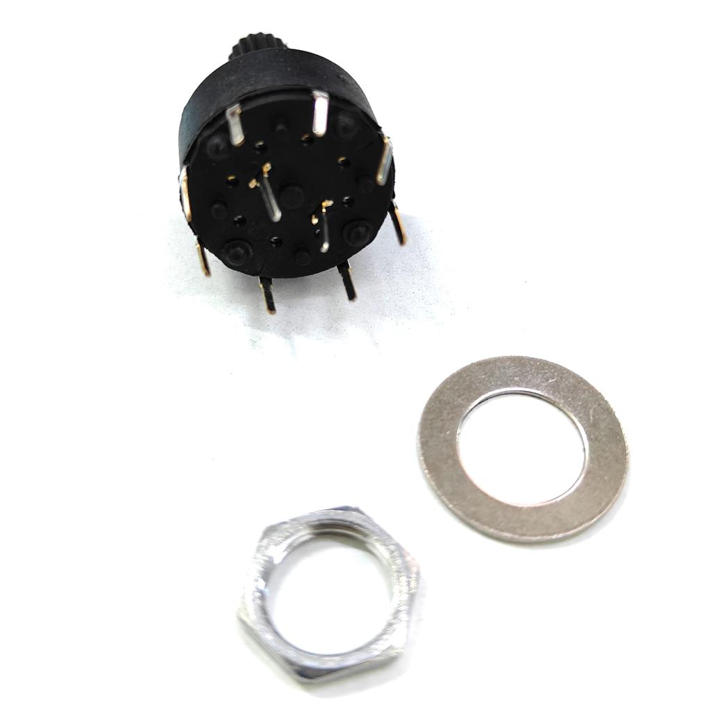 SR16 Series Plastic 16MM Rotary Switches 2 Pole 3 4 Position 1 Pole 5 6 8 Position 15MM Flower Axis Band Switches