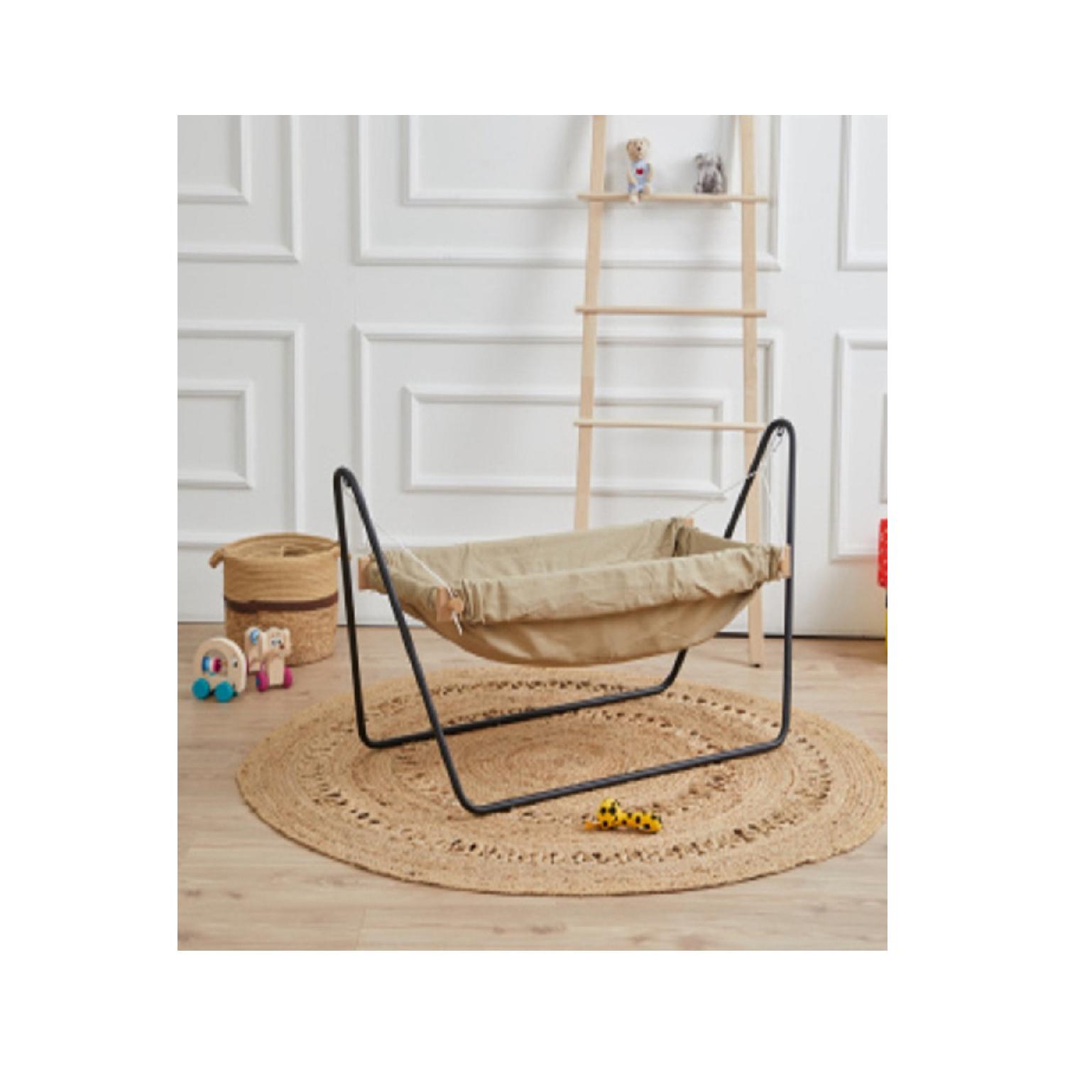 

Деревянная детская колыбель-гамак - портативная колыбель-гамак (коричневый)