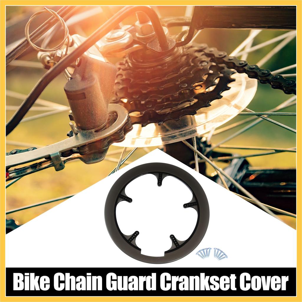 BULLSPANN Motorcycle Crankset Chainwheel Protector Chainwheel Protection 56 Replacement Cover, Cover, 52, 53, Teeth, Black/Clear, Part/Accessory.