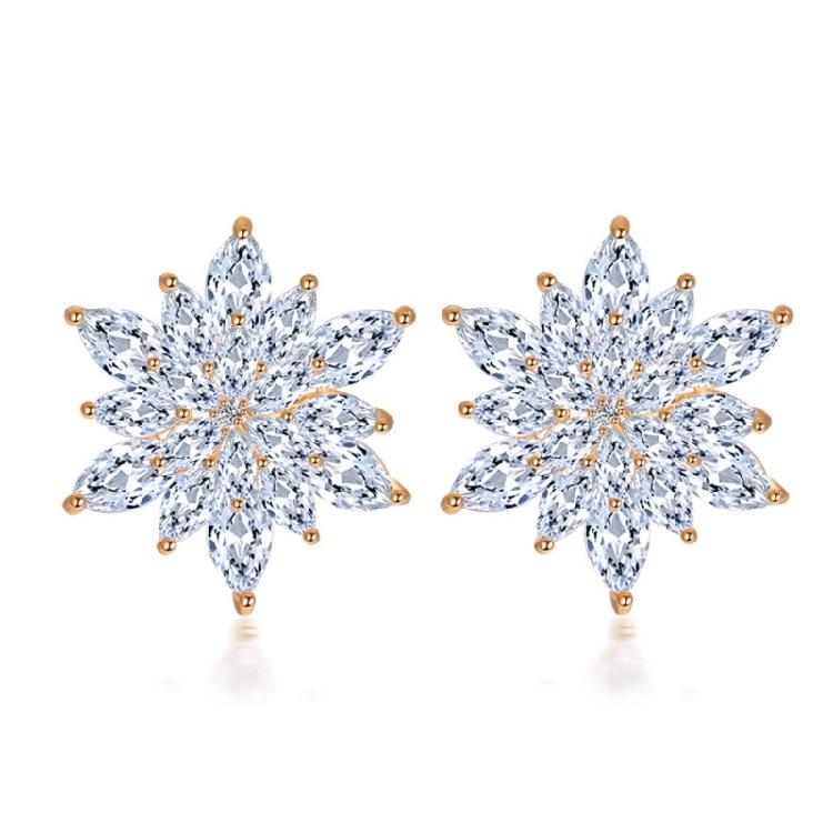 

Fashion Student Jewelry Studs Earrings Sparkling Cubic Zirconia Earrings Long Drop Earrings Suitable for Parties Wear