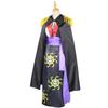 Anime Boa Hancock Cosplay With Cloak Boa Dress Costume Sailor Suit Boa Hancock Cosplay Costume Custom size Black Dress Earrings