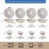 4.5-inch bowls & 8-inch plates (4 bowls, 4 plates)