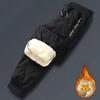 Mens Winter Fleece Lined Pants Outdoor Warm Windproof Waterproof Athletic Casual Trousers