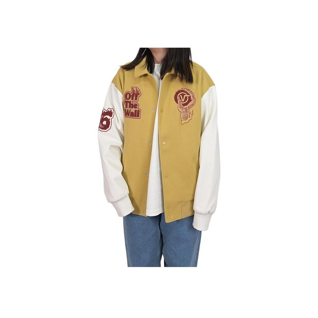 New Vans Baseball Jacket Unisex Tan VN000GP55QJ