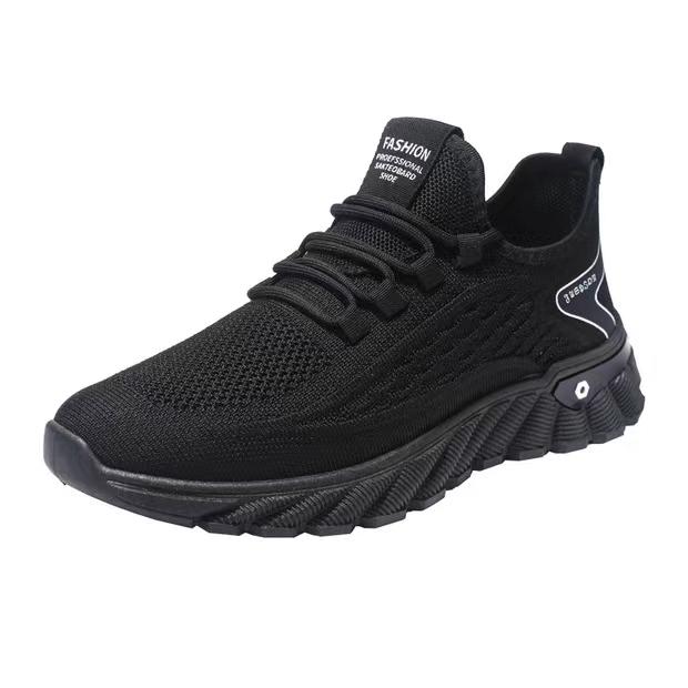 Men's Shoes Summer New Breathable Thin Mesh Flying Weaving Increase Casual Men's Sports Shoes