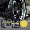Car Tire Shine Coating Nourishing Cream Plastic Rubber Tire Retreading Anti-Aging Auto Wheel Maintenance Restore Tire Black 100g