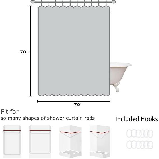 Rustic Bear Shower Curtain Farmhouse Lake Cabin Fall Autumn Forest Natural Scenery Outdoor Animals Hunting Wildlife Camping Vintage Country Lodge