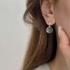 French Summer Cool White Ball Stud Earrings for Women - Korean Style, Fresh, Versatile, and Stylish.