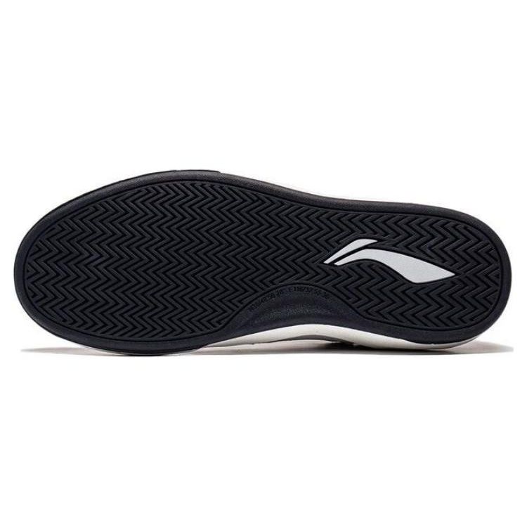 Li Ning Comfortable Durable Breathable Low-Top Skate Shoes Men Sneakers White Black AEPSA49-3
