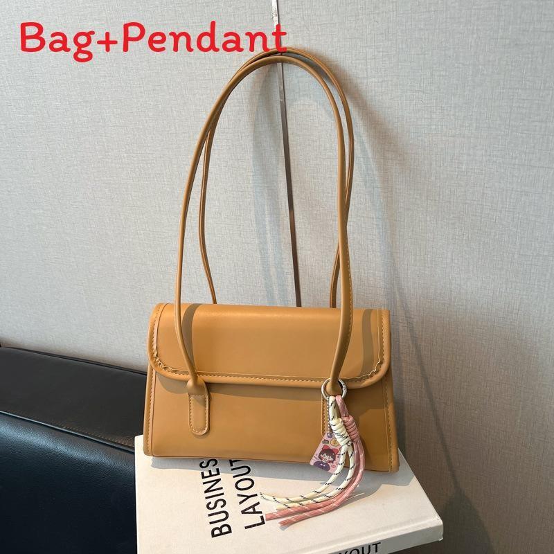 

Stylish Handbag Pu Shoulder Bag With Solid Color Design For Street Casual хаки