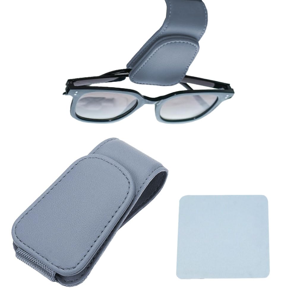 

[Попередній реліз у 2025 році] Новий автомобільний тримач для сонцезахисних окулярів YXHH, Захищає ваші окуляри, Має магнітний затискач, Легко кріпиться, Включає серветку для протирання окулярів