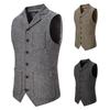 Men's Herringbone Single-Breasted Lapel Suit Vest (2022)