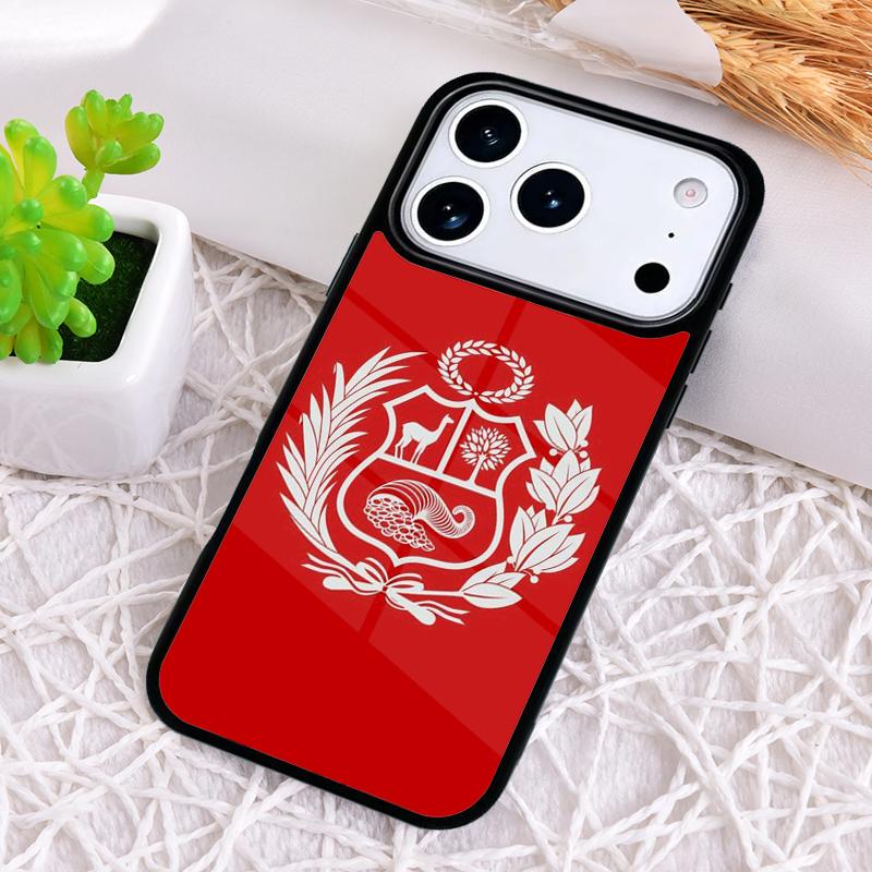 Peru Flag Shockproof Phone Case for iPhone 17 Air 16e 15 11 12 14 13 Pro Max Cover Coque