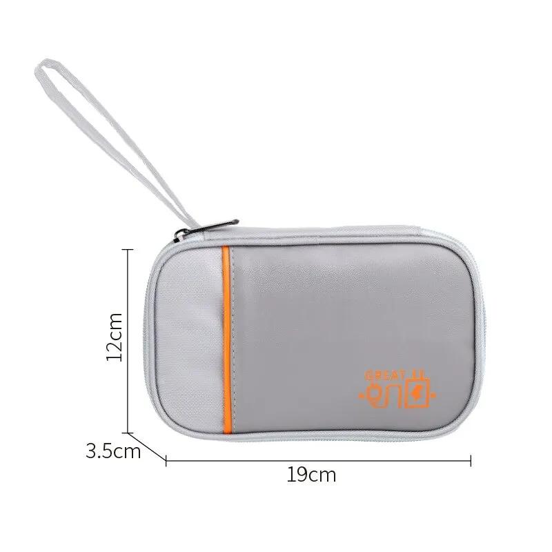 Multifunctional Digital Bag Data Cable Storage Bag Mobile Power Supply Earphones Electronic Product Organizing Clutch Bag