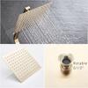 12" Large Shower Head Bathroom Stainless Steel Shower Set High Pressure Rain Shower System Rainfall Mixer