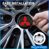 For Mitsubishi Lancer 7 8 I200 Pajero Montero Sport Outlander ASX Mirage Eclipse4Pcs 60MM Car Wheel Center Hub Cap Car Accessories