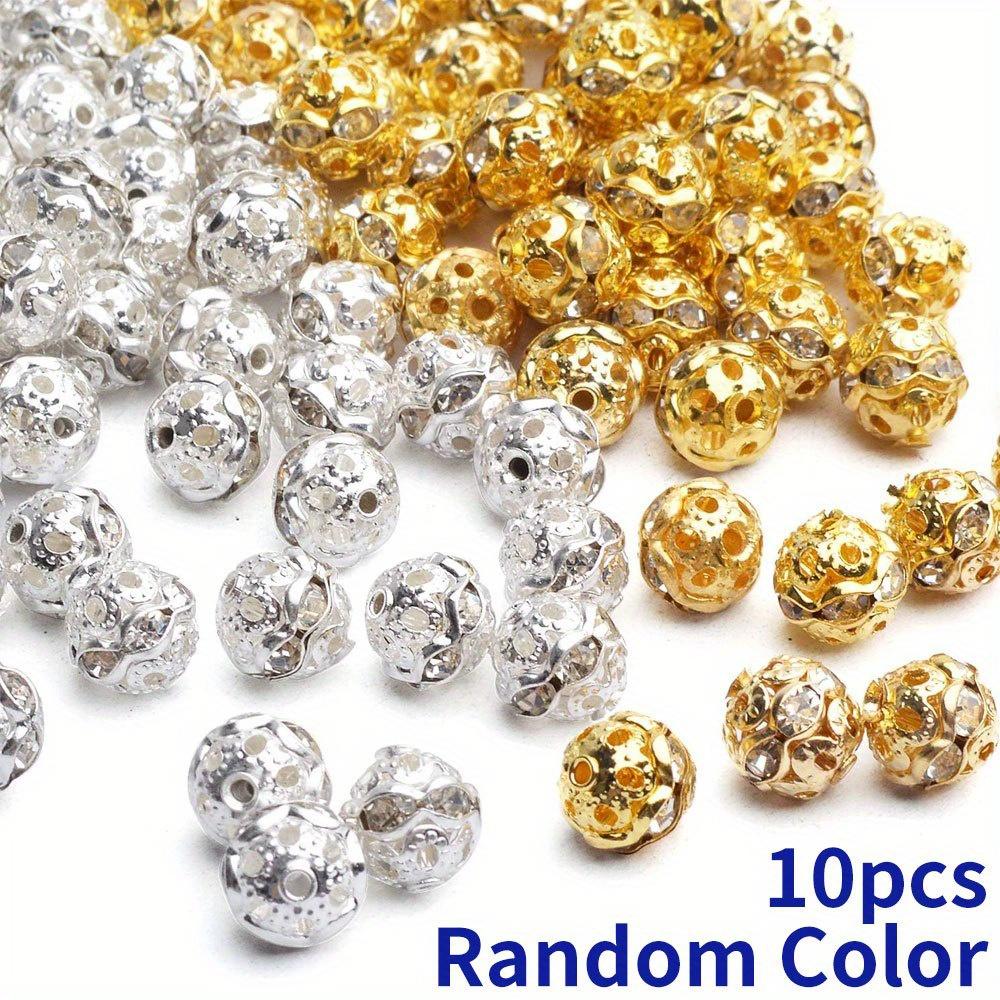 

10/20/30 шт., сплав, материал, 8 мм, декоративные бусины, разделительные бусины, круглые диско-бусины, бижутерия с разделительными бусинами, процесс изготовления ювелирных изделий, россыпные бусины Random Color 10pcs