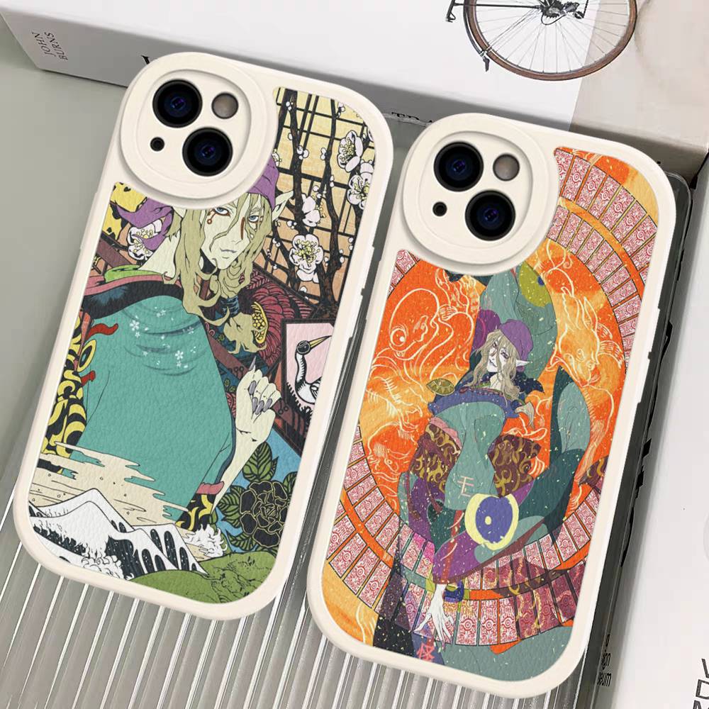 Mononoke Kusuriuri Anime Phone Case Hard Leather For IPhone 16 15 14 13 12 Mini 11 14 Pro Max Xs X Xr 7 8 Plus Fundas
