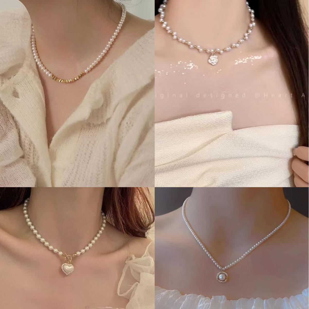 

Pearl Pendant Necklace Set HJ-5