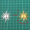 1Pcs 37X45mm Stainless Steel Jewelry Accessories Sun Pendant