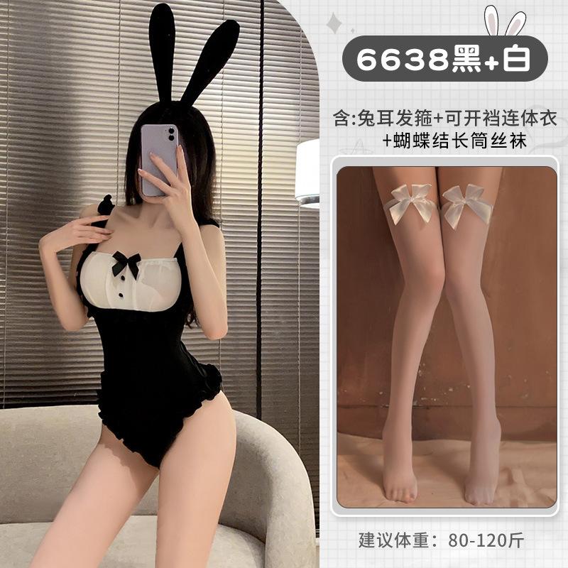 Small-breasted lingerie sexy no-take swimsuit bunny uniform seduction passion charm