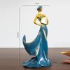 Decorative Wine Rack Resin Buty Lady Wine Bottle Holder Stand for Kitchen Bar Countertop