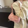 Drawstring Bow Tie Shoulder Bag Korean Style PU Leather Hobo Bag Balletcore Bow Handbag Girls