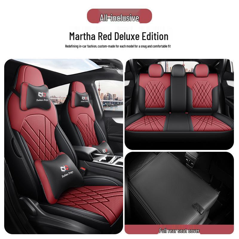 New Model Jianghuai Sihao A5 Full Leather Car Seat Cushion - Universal, All-Season
