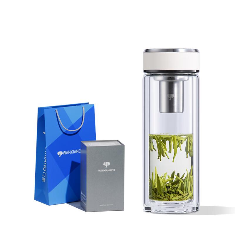 Wanxiang Double-Wall Glass Tea Bottle with Infuser