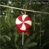 Christmas Candy Crutch Lollipop Party Decoration Christmas Ball Hanging Pendant Ornament  Red White Candy Lollipop Cane Decors