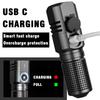 Super Bright Mini Portable Flashlight USB Rechargeable Mini Flashlight 3000lm Powerful Torch Can Be Closed with One Click Ultra Bright Long-range