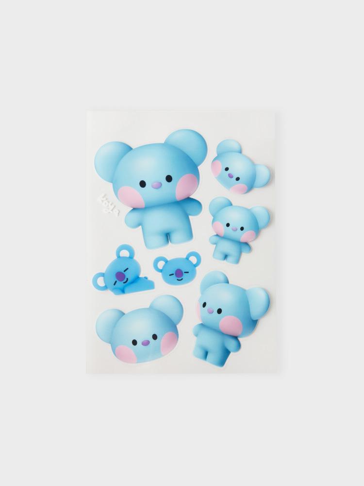 Line Friends BT21 KOYA Большая и маленькая съемная наклейка
