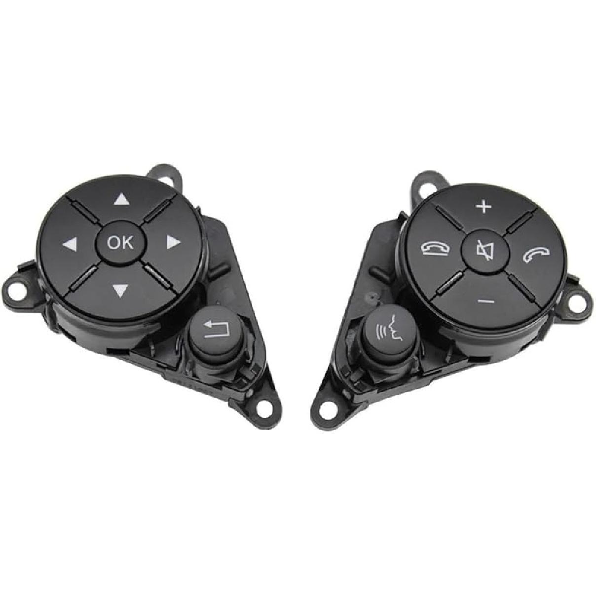 Car Switch Control Button with Circuit Board Assembly Compatible C GLK E Class W204 X204 W212 W207(Black L and R) Black L and R