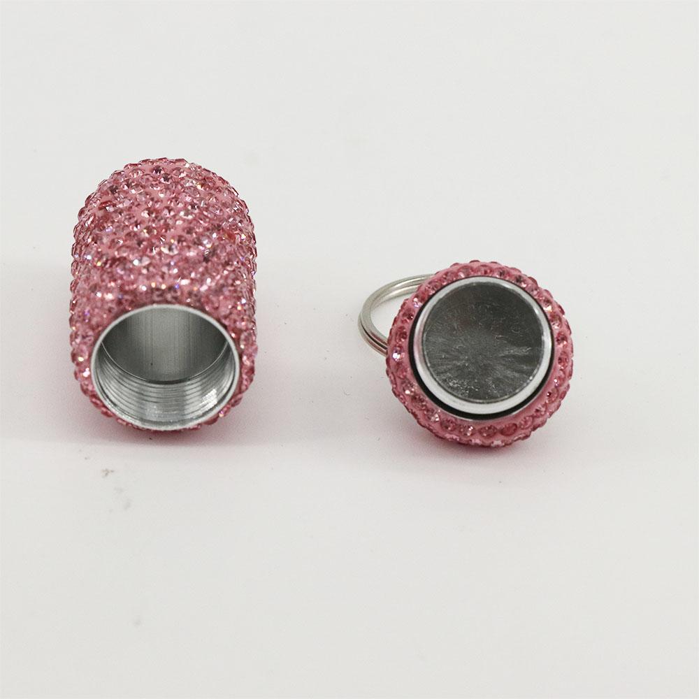 Waterproof Granule Storage Box Bling Medicine Bottle Key Ring Capsules Organizer Travel Pill Case