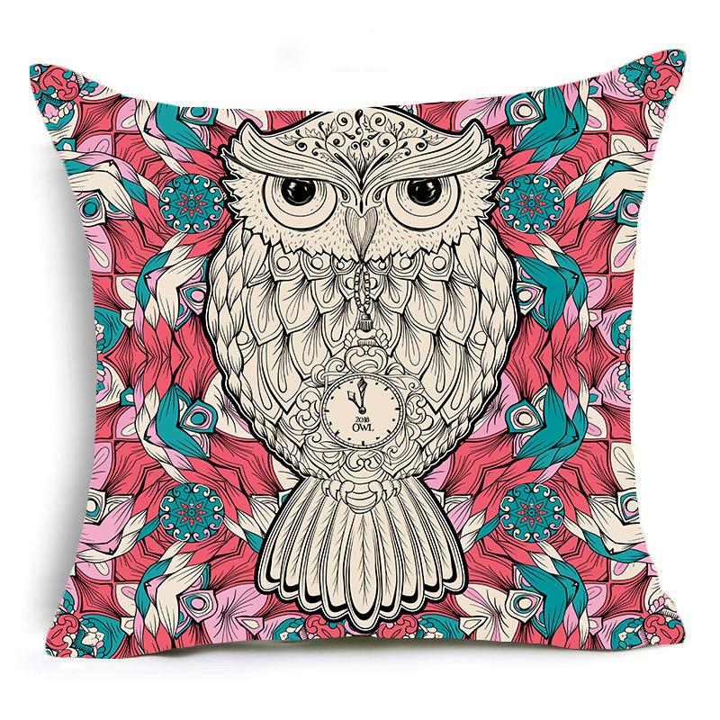 New Owl Pillow Cover Home Sofa Pillow Cover