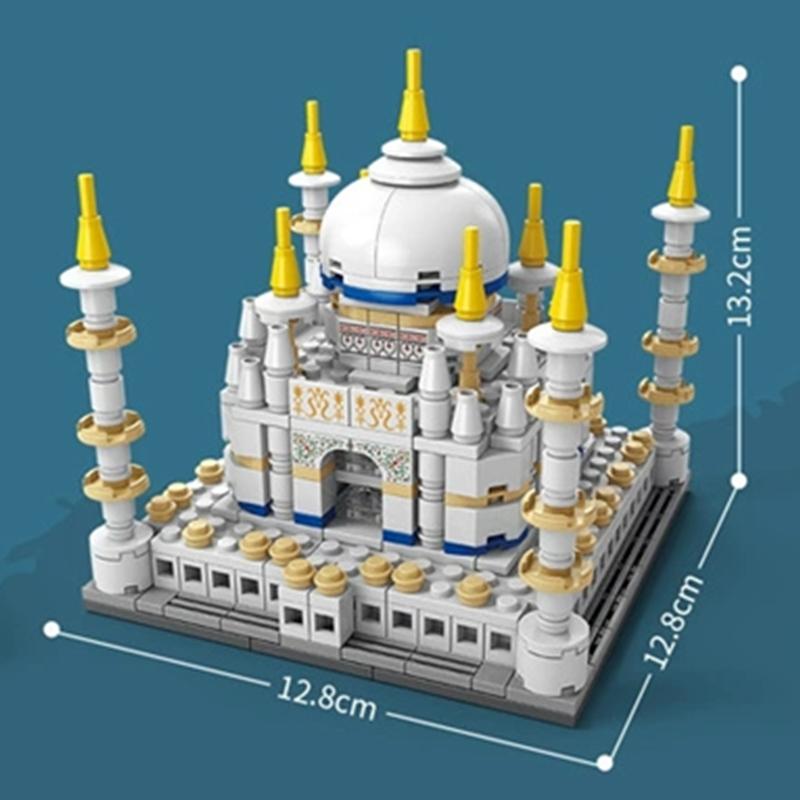 Arhitectură DIY Taj Mahal Thailanda Castel Vedere Stradală Kit Blocuri de Construcție Cărămizi pentru Fete Model Film Clasic Jucării pentru Copii