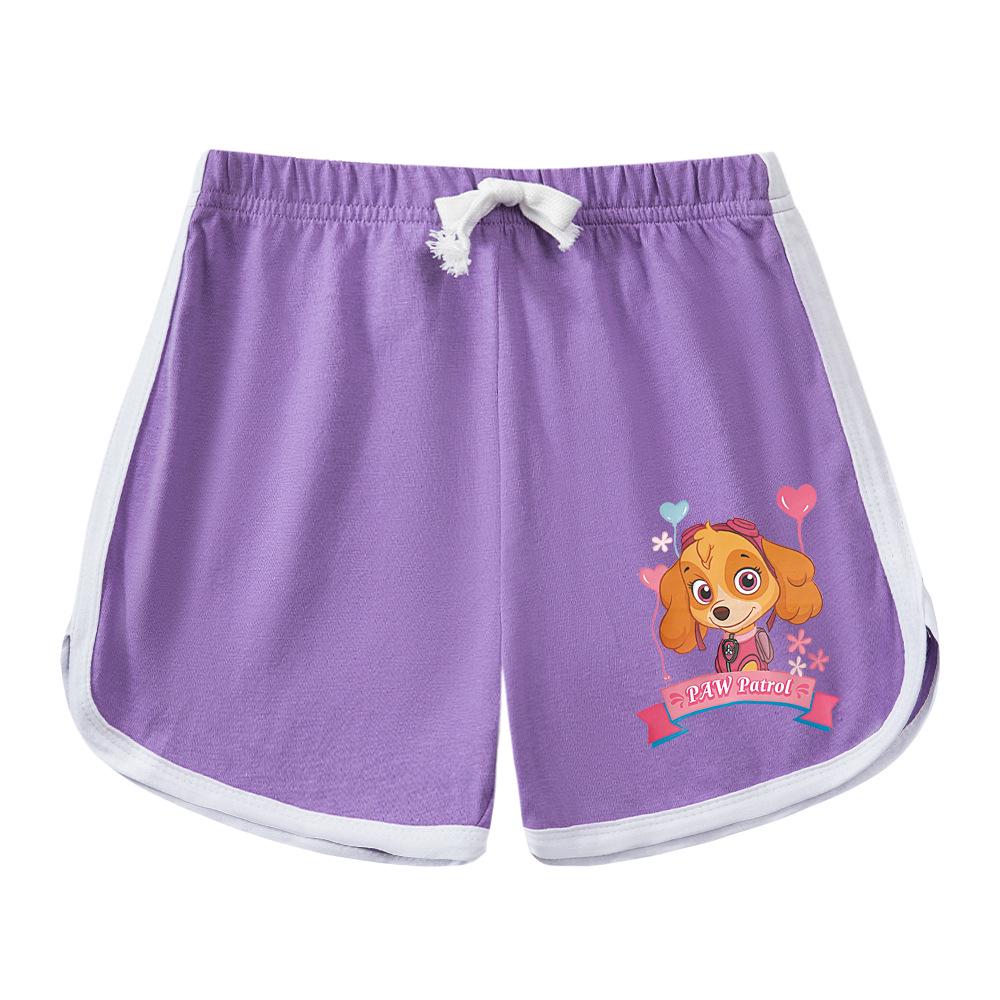 Paw Patrol Girls' Stylish Summer Outfit Set – 2022 Fashionable Short-Sleeve Two-Piece for Small & Medium Children