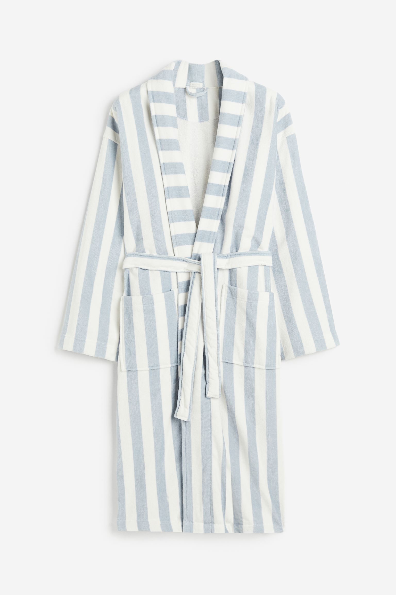 

Халат из махрового хлопка в полоску