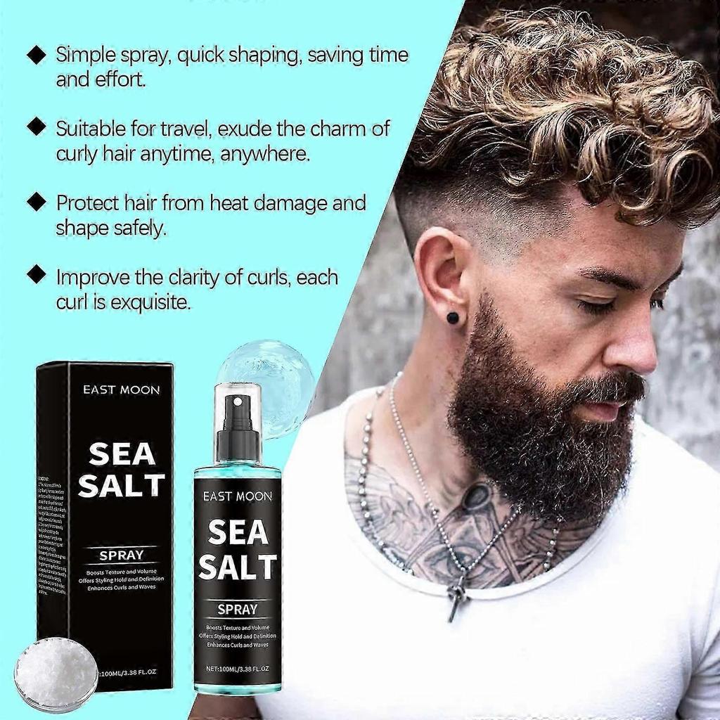 Sea Salt Curling Spray - Long Lasting Hair Conditioner & Styling Spray for Effortless Beach Waves