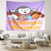 Custom Name Tchoupi Print Tapestry, Backdrop, Easy Setup, Ideal for Bedroom, Office & Living Room, with Aesthetic Wall Hanging Decor.