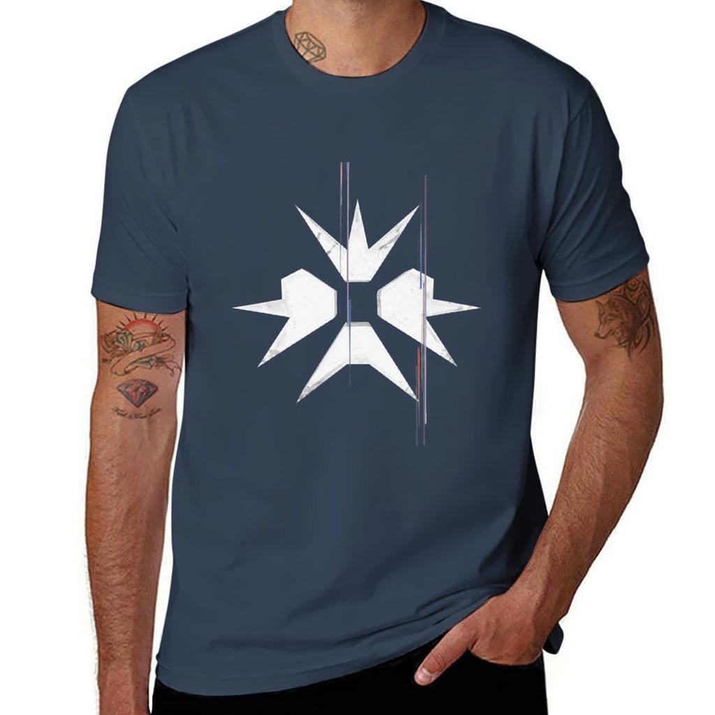 Erra White Burst Logo Tshirt Korean Fashion Blacks Summer Tops Unisexs T Shirts