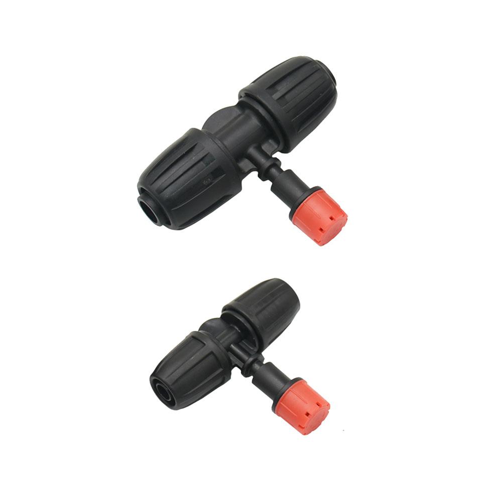 4pcs 8 holes Garden Sprinkler Nozzles Dripper 3/8" 1/2" Tee Barb Connector Drip Irrigation Watering Sprinkler For Irrigation