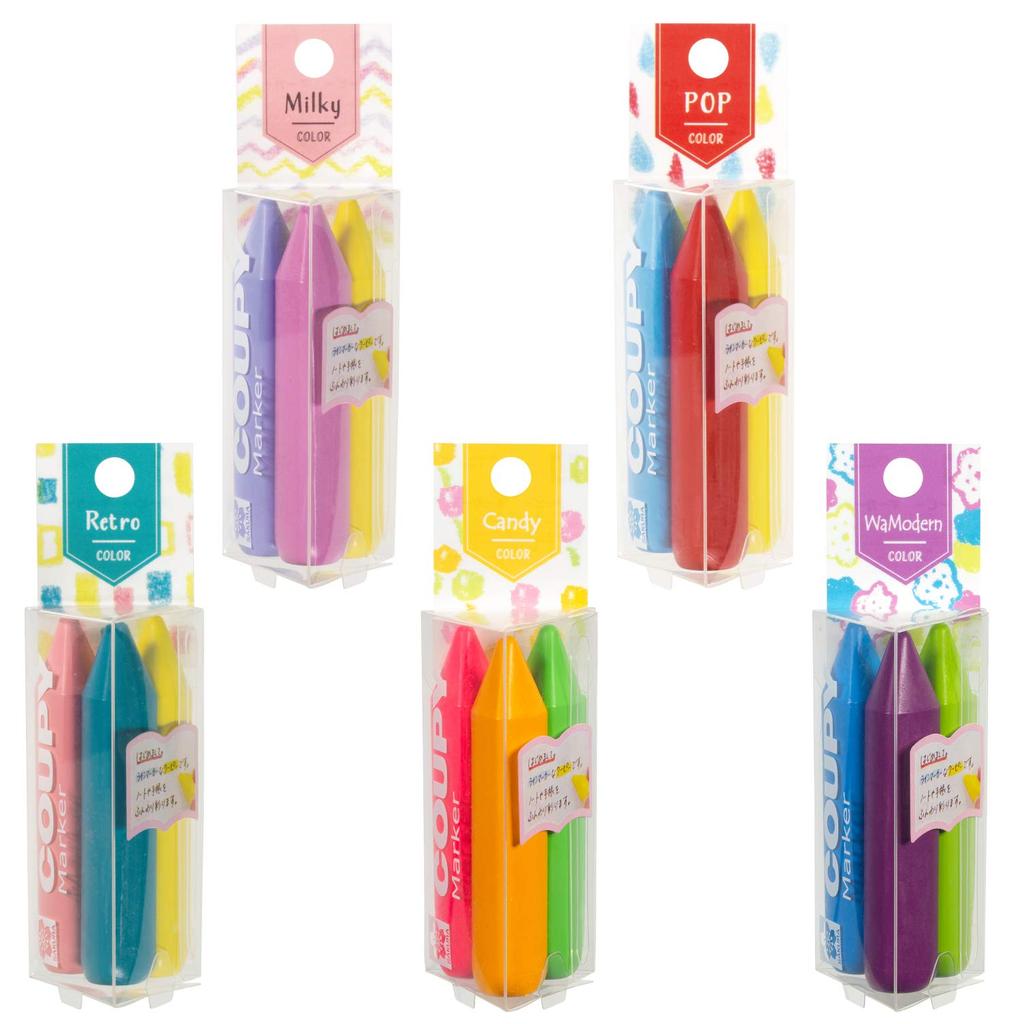 Sakura Colored Coupy Marker Set D Cray-Pas Pencils, 5-Piece FYLM-5PD