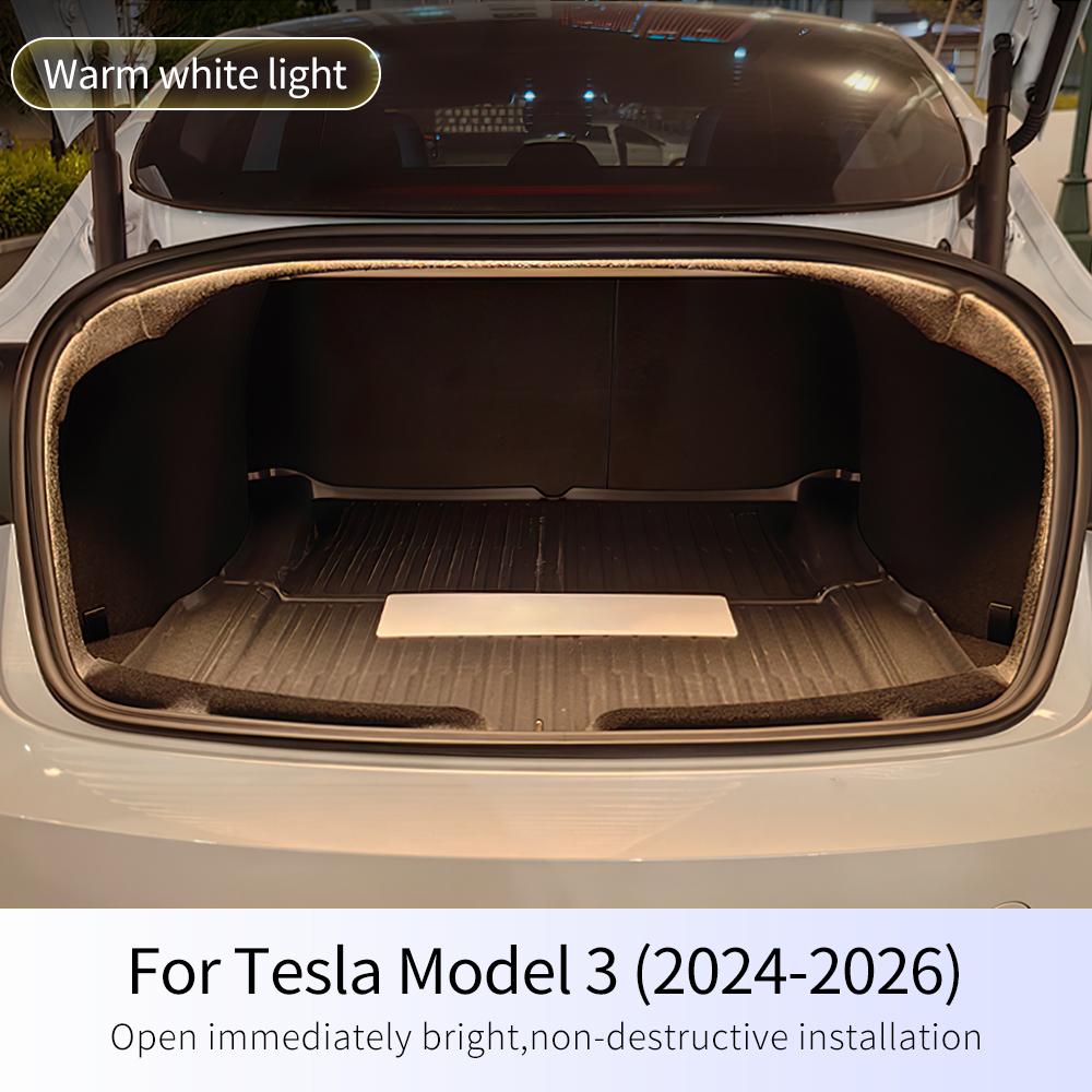Dynamic Flowing Rear Trunk Light for Tesla Model Y Juniper 2025- Model 3 2018- Highland 2024-UP LED Strip Accessories