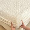 3PC(1XSheet+1XPillowcase)Winter Warm Fitted Bed Sheet Taff Velvet Fleece Bed Linen Single/Double/King/Queen Size Plush Mattress Cover Thick Bed Cover