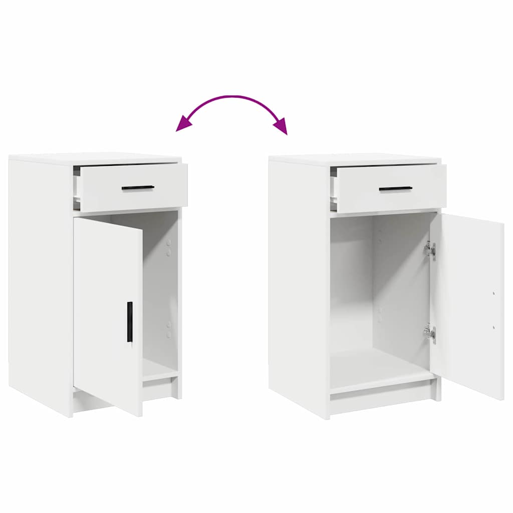 Makeup Table with Door 2 pcs White 50 x 41 x 135 cm Particleboard
