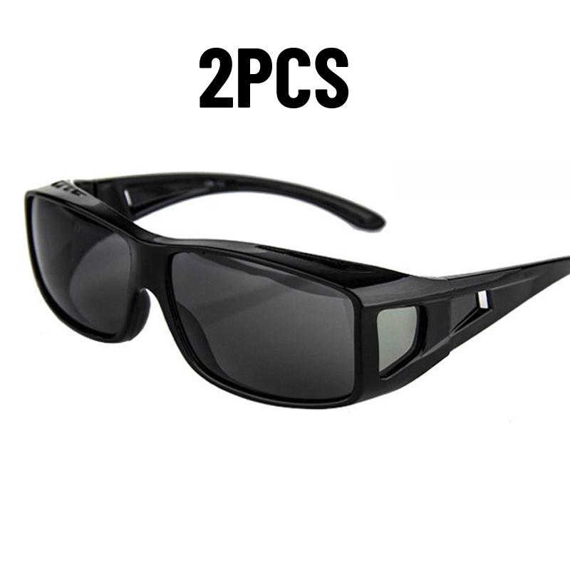Quality Quality 2PCS Stylish Sunglasses Women Men Night Vision Eye Wear Cycling Sports Glasses Outdoor Sunglasses W33986WW-