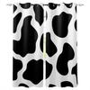 Cow Texture Kitchen Curtains Bedroom Decor Items Curtain Panel Window Curtains for Living Room