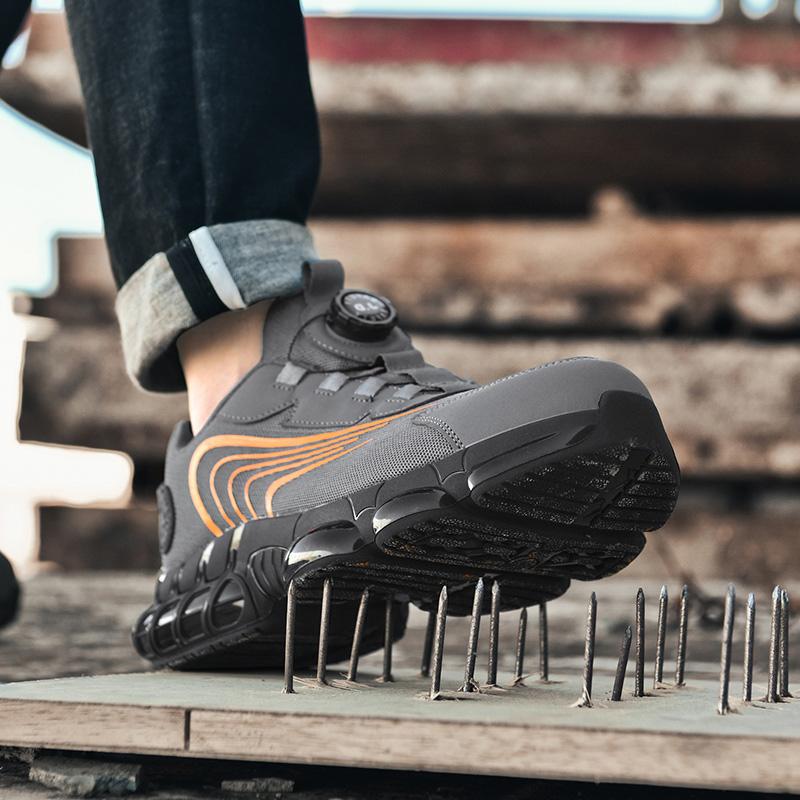 Men's Military Tactical Boots Army Boots Men Side Zipper Military Boots Men Anti-Slip Ankle Boots Work Safety Shoes Hiking Shoe