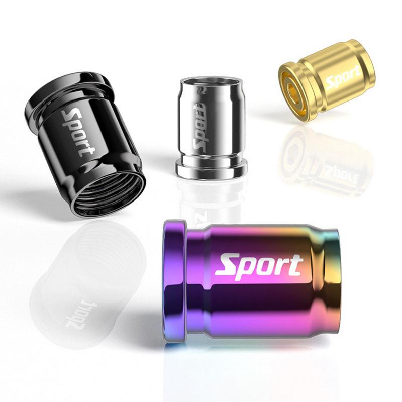 4pcs Car Anti Theft Tire Valve Caps Auto Wheel Locking Tire Valve Stem Caps Universal Tire Valve Cover For Car SUV Motorcycle